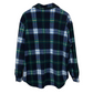 Vintage 90s Casual Corner Fleece Plaid Shacket Large