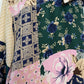 Vintage 90s Backroad Blues Silk Patchwork Blouse Medium