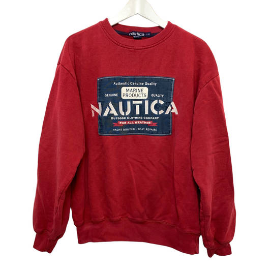 Vintage 90s Nautica Red Sweatshirt Crewneck