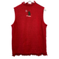 Vintage Erika Red Snowman Christmas Sweater Vest Large