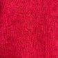 Vintage Knit Cardigan Sweater Deep V-Neck Long Sleeve Pink