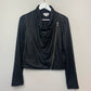 Helmut Lang Black Lamb Leather Biker Jacket Moto Zip Front Small