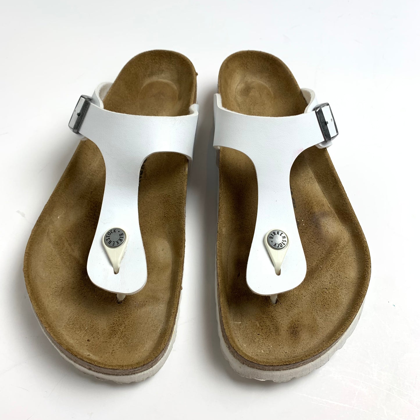 Birkenstock White Thong Sandals 41 10