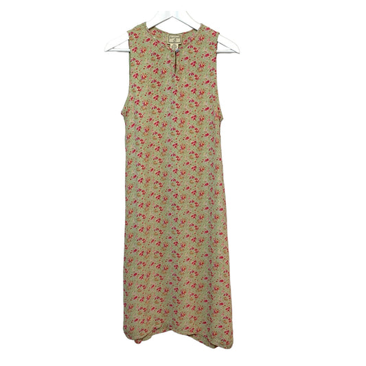 Vintage 90s April Cornell Floral Midi Dress XXS