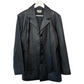 Vintage 90s Tribeca Studio Black Leather Blazer Jacket Large