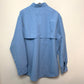 L.L. Bean Tropicwear Style Shirt Light Blue Large Outdoorsman Fishing