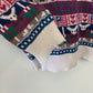 Vintage 90s Northern Isles Hand Embroidered Chunky Knit Sweater Cats, Flags, Hearts, Mouse Medium