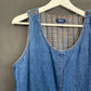 Vintage 90s D.P.S. Denim Jumper Dress Small Cotton