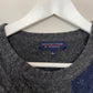 Vintage 90s Chunky Knit Grandpa Sweater Color Block Geometric Large