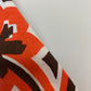 Vintage Milly Orange and Brown Pattern Dress Low Back V Neck