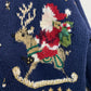Vintage Christmas Chunky Knit Cardigan Sweater