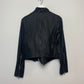 Helmut Lang Black Lamb Leather Biker Jacket Moto Zip Front Small