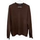 John Ashford Cashmere Pullover Sweater V Neck Brown Medium