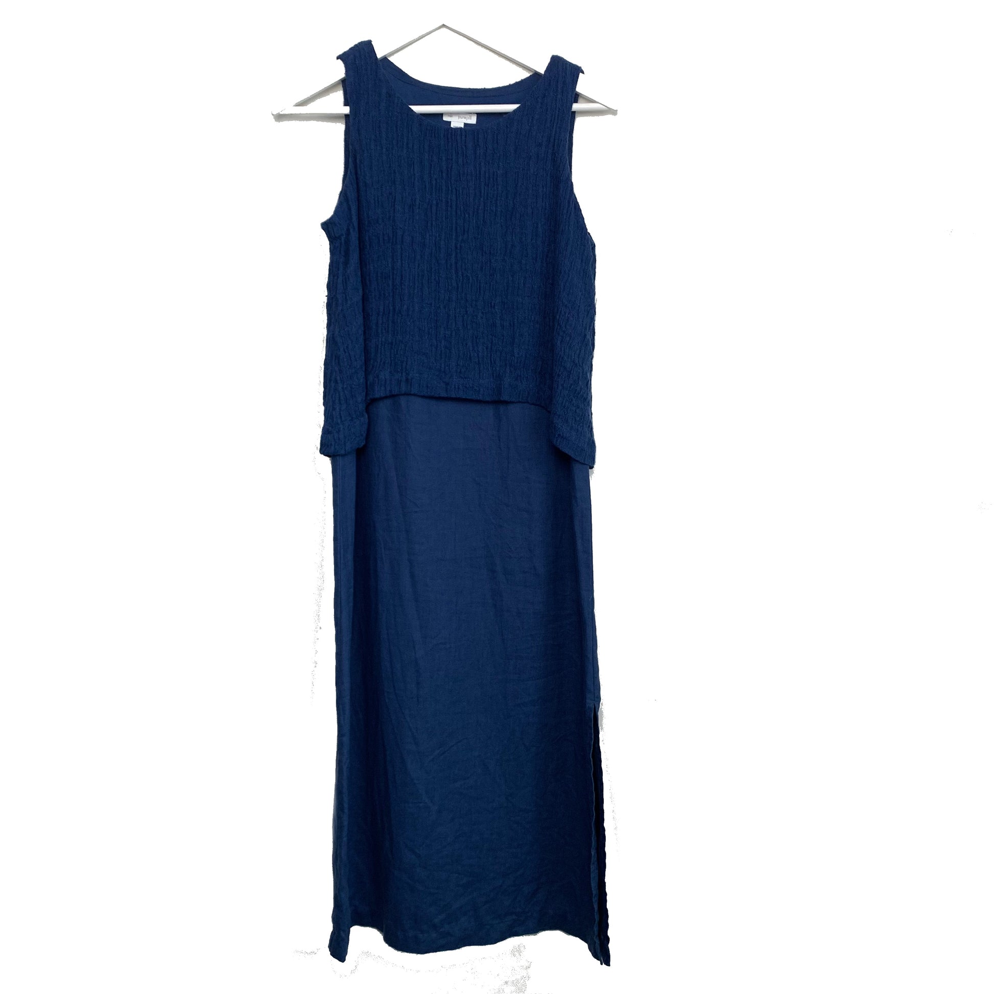 J.Jill Love Linen Blue Sleeveless Midi Dress with Knit Top XS Petite –  Lilac Lawson