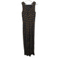 90s The Limited Floral Maxi Dress with Front Tie Rayon