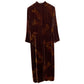 Vintage 90s Liz Claiborne Velvet Maxi Dress Long Sleeve Mock Neck 12