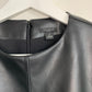 Ann Taylor Black Faux Leather Dress Size 2 Petite