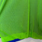 Vintage 90s Liz Claiborne Lizwear Blue and Neon Green Windbreaker Jacket Athletic Petite Small