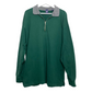 90s Gap Green Quarter Zip Pullover Rugby Cotton Size Large