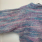 Vintage Hand knit Space Dyed Cropped Mock Neck Sweater Small