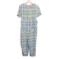 Vintage 90s Meg Lauren Plaid Cotton Jumpsuit Large