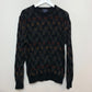 Vintage 90s Dockers Chenille Sweater Checkered Knit Crewneck Large