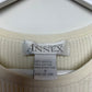 Vintage 90s Casual Corner Neutral Ribbed Baby Tee Small