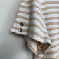 90s Liz Claiborne Striped Ribbed Knit Short Sleeve Tee XL