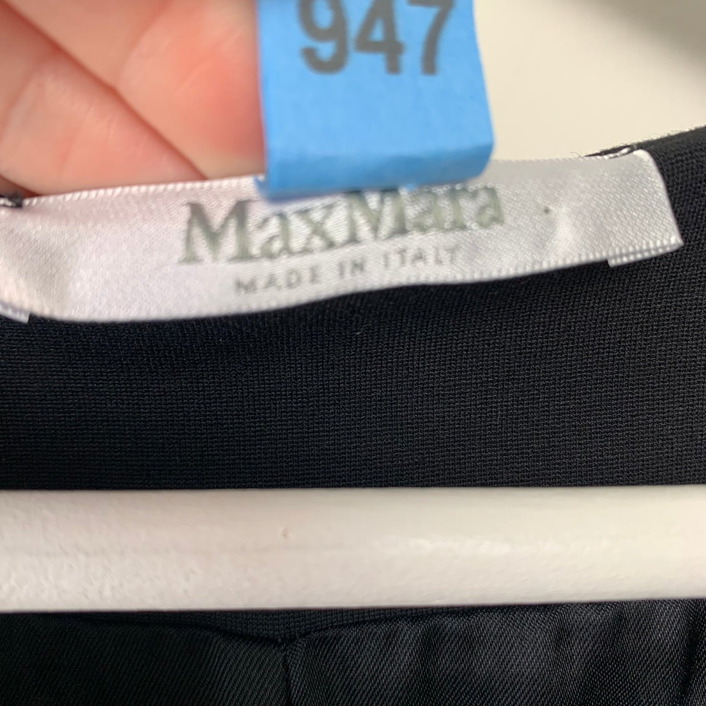MaxMara Color Block Sheath Dress Blue and Black Geometric 42