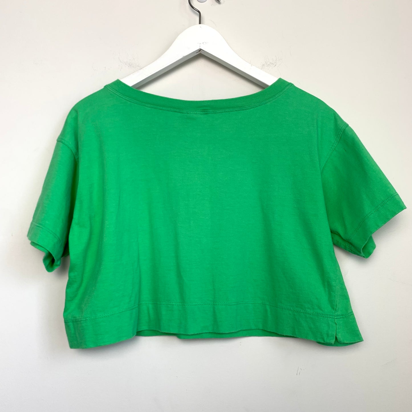 Vintage Marika Green Cropped Short Sleeve Tee Small