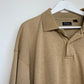 90s Walter Hagen Collared Pullover Polo Sweatshirt Tan Men's XL