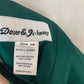 Vintage 80s 90s Dave & Johnny Emerald Green Velvet Dress 10