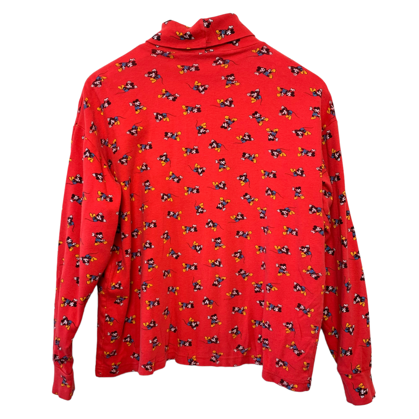 Vintage 90s Mickey and Co Mickey Mouse Red Turtleneck