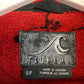 90s Tsunami Horse Fleece Jacket Red and Black with a Collar Size Small