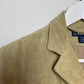 Ralph Lauren Blue Label Tan Suede Leather Blazer Jacket 12