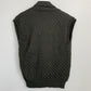 80s The Villager Wool Sweater Vest Double Breasted Wool Medium Olive Green