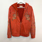 DRIFTWOOD Teddy Hoodie Embroidered Zipper Jacket Small