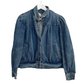 80s Denim Jacket Jean Bomber Coat Cotton Medium