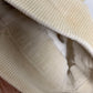 90s Liz Claiborne High Rise Corduroy Trouser Pants Cream 29 Inch Waist