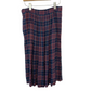 Vintage Tahari Silk Plaid Skirt Pleated Midi 12