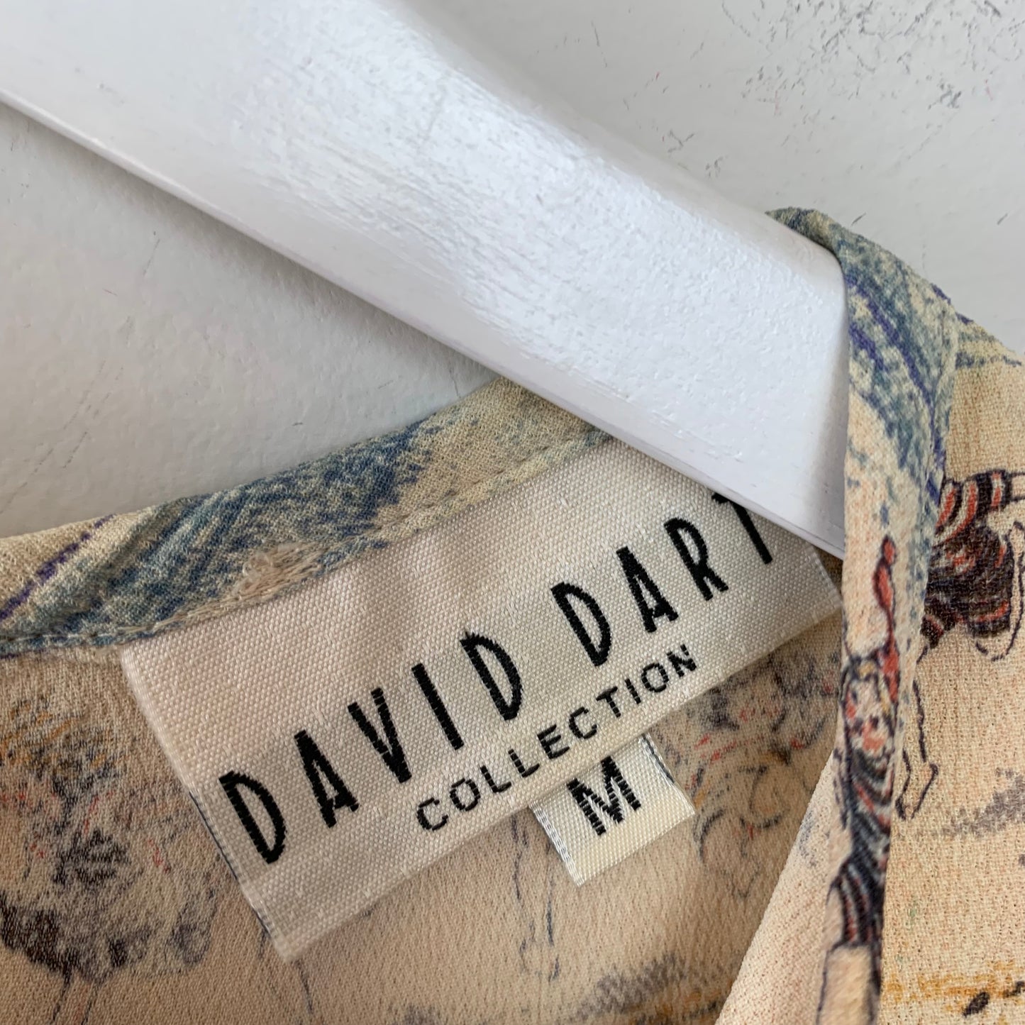 Vintage 90s David Dart Dress Midi Made in the USA Medium
