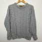 90s Hill & Archer Gray Chunky Knit Grandpa Sweater Large Tall