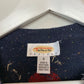Vintage 90s Talbots Patchwork Christmas Winter Wool Cardigan Sweater Small Petite