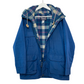 Vintage 70s 80s Woolrich Woman Blue Jacket Hooded Field Chore Parka Plaid Wool Medium