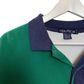 Vintage 90s Nautica Color Block Checkered Green and Blue Polo XL Cotton