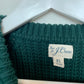J. Crew Forest Green Sweater Classic Cotton Crewneck Pullover XL