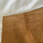 Vintage Suede Leather Midi Skirt Size 4