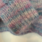 Vintage Hand knit Space Dyed Cropped Mock Neck Sweater Small