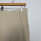 90s Liz Claiborne High Rise Corduroy Trouser Pants Cream 29 Inch Waist