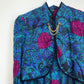80s Leslie Fay Floral Midi Dress